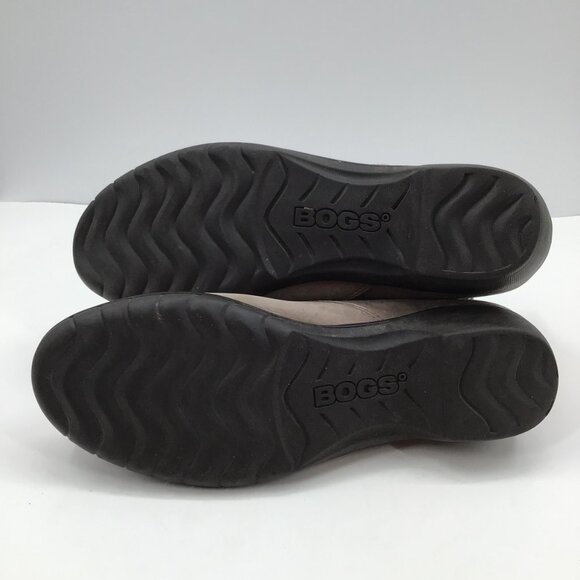 Women's 8.5 Bogs Carrie Chukka Boots Ankle Booties Waterproof Brown Leather - Picture 11 of 14